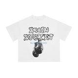 Wholesale billin hip-hop high street cartoon graphic dropped shoulder couple's short sleeve t-shirt