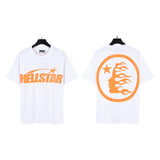 american trend high quality loose t-shirt pure cotton front and rear high-definition printing casualcoupletrendy short sleeves