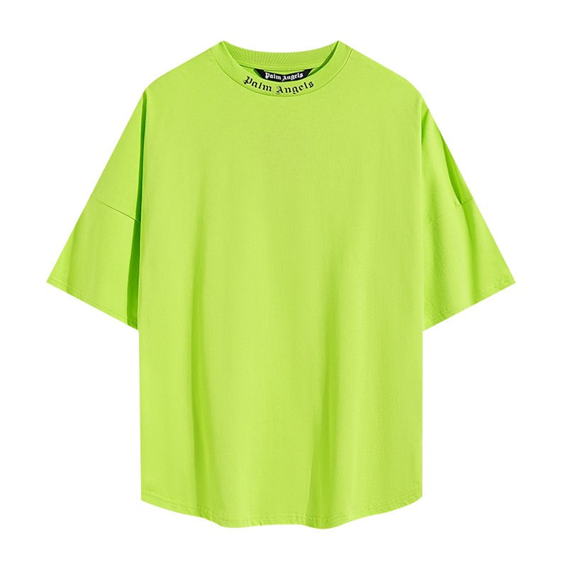 Cross-border wholesale high version pa angel big logo letter foam short-sleeved couple outfit trendy