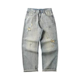 Unisex Jeans Loose Straight Jeans