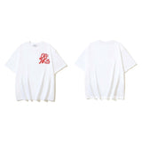 European and american spring/summer ow gradient arrow graphic crew neck short sleeve t-shirt