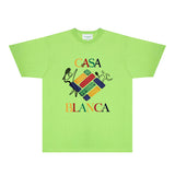 Casablanca T Shirts Fashion Print Street