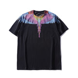 Marcelo classic phantom wings t-shirt - colorful feather lightning blade design - perfect for couples (mb short sleeve)