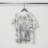 American valley washed distressed printing short-sleeved t-shirt valeforever hoodie sweatshirt long