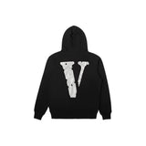 Vlone Hoodie Autumn and Winter Hot Silver Big V Letter