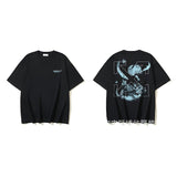 European and american spring/summer ow gradient arrow graphic crew neck short sleeve t-shirt