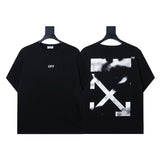 Summer off-white high quality pure cotton t-shirt printing short-sleeved t