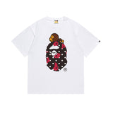 Cross-border wholesale summer classic ape camo lightning print cotton short sleeve t-shirt