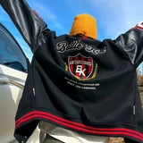 Unisex Baseball Jersey Embroidered Badge Alphabet Baseball Jacket