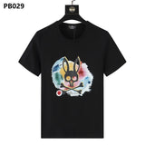 Psy wholesale american cho bunt-shirt colorful skull rabbit gradient letterprintingcouple short