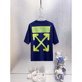 Spring/summer ow splatter graffiti arrow graphic crewneck short sleeve tee
