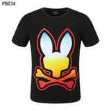 Psy wholesale american cho bunt-shirt colorful skull rabbit gradient letterprintingcouple short
