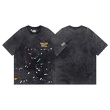 Wholesale gallery dept washed distressed short-sleeved american trendy retro skull printing couple wear looset