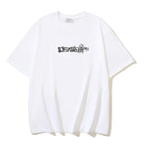Spring/summer ow splatter graffiti arrow graphic crewneck short sleeve tee