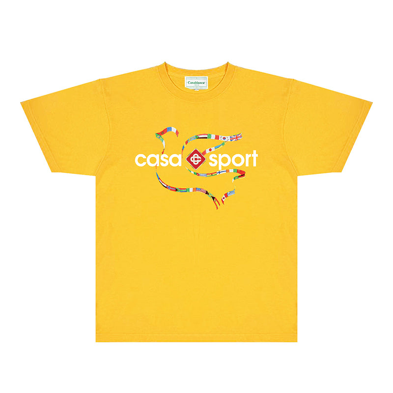 Casablanca T Shirts Fashion Print Street