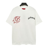 High version gods short sleeve heavy weight washed fog high street rock band skull pure cottonprinting round