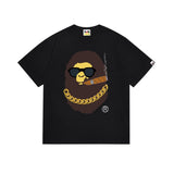 Japanese japanese ape journey bring in wealth and treasure cat short sleeve t youth street campus fashion youth