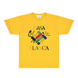 Casablanca T Shirts Fashion Print Street