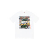 Wholesale export sup streetwear letter print 100% cotton t-shirt - relaxed fit, crew neck, short sleeve