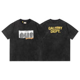 Wholesale gallery dept washed distressed short-sleeved american trendy retro skull printing couple wear looset
