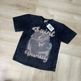 American saint t-shirt summer high street hip hop letterprinting short-sleeved t-shirt