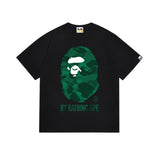 B@pe tshirtsssummer ape head little monkey camouflage short-sleeved round neck t-shirt