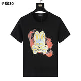 Psy wholesale american cho bunt-shirt colorful skull rabbit gradient letterprintingcouple short