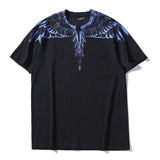 Marcelo classic phantom wings t-shirt - colorful feather lightning blade design - perfect for couples (mb short sleeve)