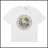 American trend rhu marlboro high definition printing de casual round neck short sleeve t-shirt export wholesale