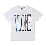 Wang yibo lne short-sleeved big v reflective hot diamond devil angel couple outfit loose