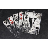 Vlone Hoodie Autumn/Winter Playing Card Prints Washed Loose