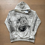 HS Hoodies Washed Aging Process