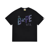 Cross-border wholesale summer classic ape camo lightning print cotton short sleeve t-shirt