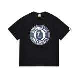 Cross-border wholesale summer classic ape camo lightning print cotton short sleeve t-shirt