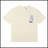 American trend rhu marlboro high definition printing de casual round neck short sleeve t-shirt export wholesale