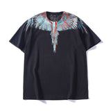 Marcelo classic phantom wings t-shirt - colorful feather lightning blade design - perfect for couples (mb short sleeve)