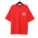 wholesale pa angel coconut tree flame letter logo graffiti paint short-sleeved t-shirt