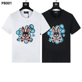 Psy wholesale american cho bunt-shirt colorful skull rabbit gradient letterprintingcouple short