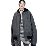 Unisex Baseball Jersey Winter PU Jacket