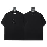 Mm series export wholesale margiela simple style digital four-corner mark couple short-sleeved t-shirtpure cotton high quality