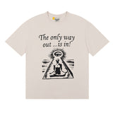 American gallery dep basic letter classic logo short-sleeved men