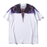 Marcelo classic phantom wings t-shirt - colorful feather lightning blade design - perfect for couples (mb short sleeve)