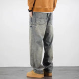 Unisex Jeans Casual Jeans Loose Casual Autumn Vintage
