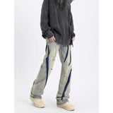 Unisex Jeans Zipper Jeans Vintage Summer Ripped Pants