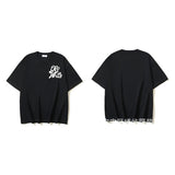 European and american spring/summer ow gradient arrow graphic crew neck short sleeve t-shirt