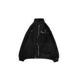 Unisex Baseball Jersey Vintage Star Zip Baseball Uniform Loose Casual Jacket