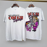 Cough syrup short-sleeved high-quality pure cotton round neck t-shirt fashionprinting breathable short-sleeved summer