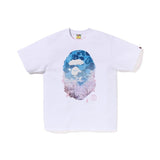 cross-border wholesale japanese style camouflage shark tiger head ape color matching luminous short-sleeved couple loose
