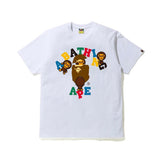 cross-border wholesale japanese style camouflage shark tiger head ape color matching luminous short-sleeved couple loose