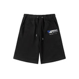 Cross-border trade trapstar rainbow letter gradient towel embroidery short sleeve t-shirt & fog high street shorts set